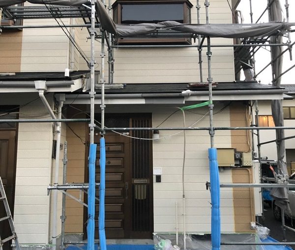 神奈川県川崎市　屋根塗装　外壁塗装　近隣の方々へのご挨拶　足場設置